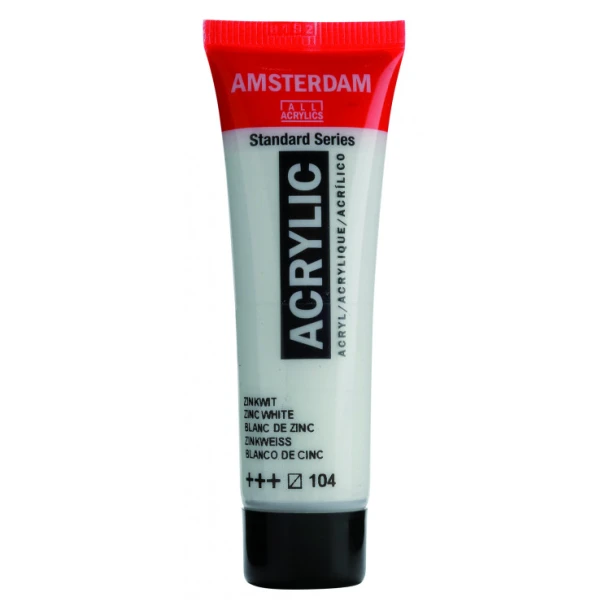 Amsterdam Standard Series Acrylverf Tube 20 ml Zinkwit 104