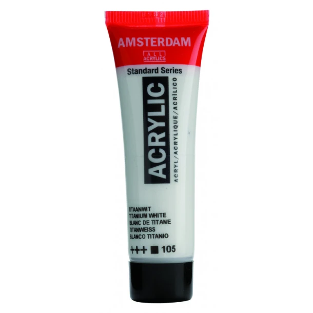 Amsterdam Standard Series Acrylverf Tube 20 ml Titaanwit 105