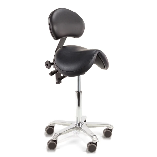 Zadelstoel Score Jumper-T, brede zitting, met lendensteun