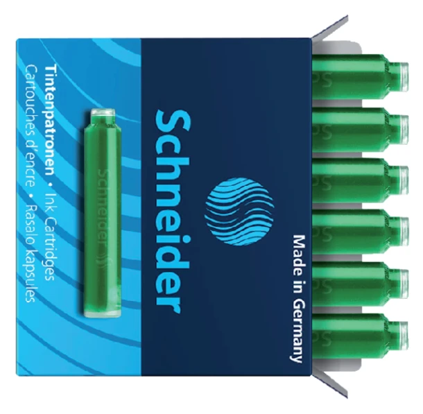 Inktpatroon Schneider din groen (6604) ds 6 stuks