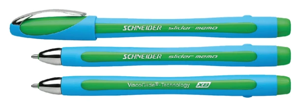 Balpen Schneider Slider Memo extra breed groen