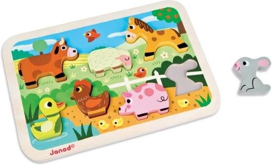 Janod Chunky Puzzel - Boerderij