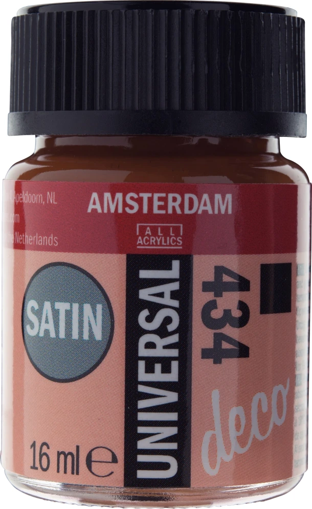 Decorverf Amsterdam satin 16 ml sienna
