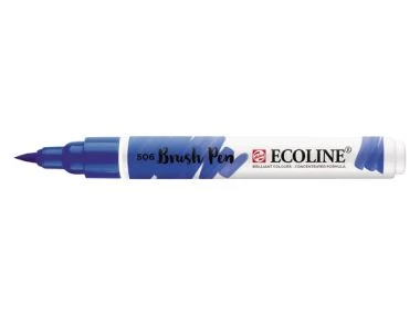 Brush pen Ecoline ultramarine diep