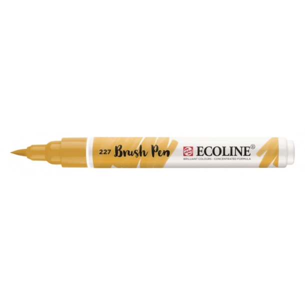 Brush pen Ecoline geel oker