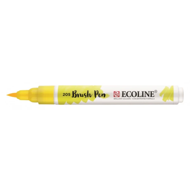 Brush pen Ecoline citroen geel
