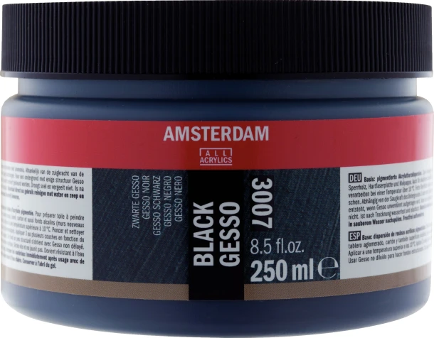 Amsterdam Zwart gesso 3007  250 ml