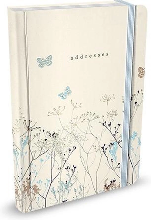 Adresboek A6 Comello butterflies