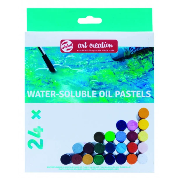 Art Creation Wateroplosbare Oliepastels Set 24