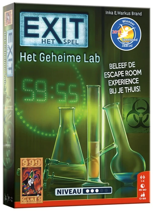 EXIT - Het Geheime Lab - Breinbreker - 999 Games