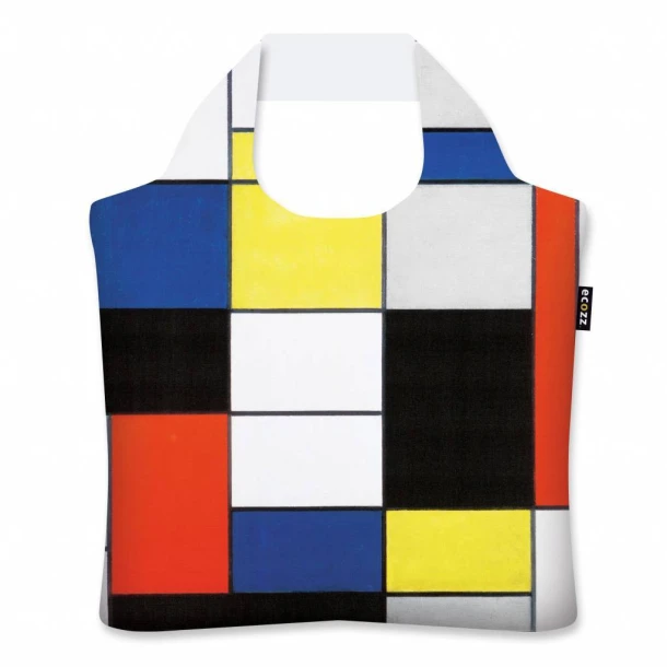 Ecozz opvouwbare draagtas - Piet Mondriaan - Compo