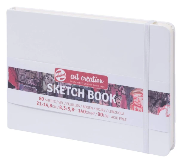 Art Creation Schetsboek Wit 14.8 x 21 cm 140 g 80 Vellen