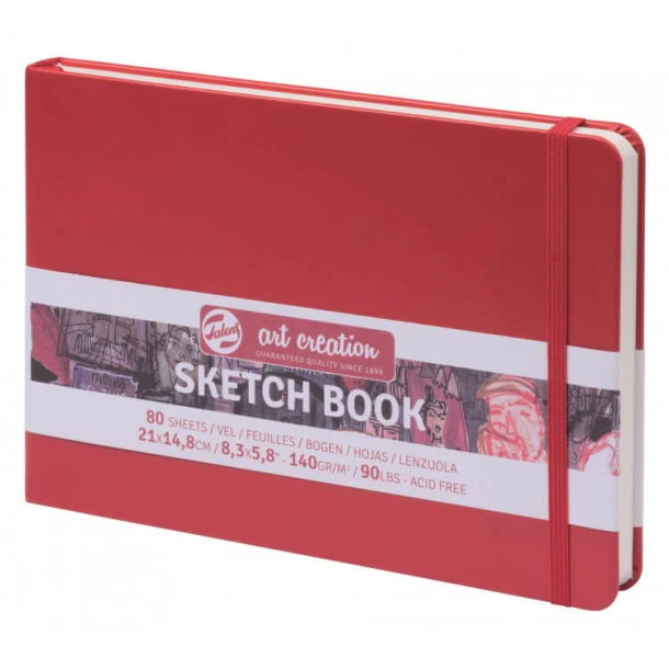 Art Creation Schetsboek Rood 14.8 x 21 cm 140 g 80 Vellen