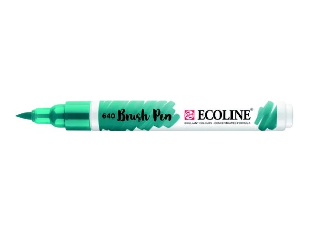 Brush pen Ecoline Blauwgroen 640
