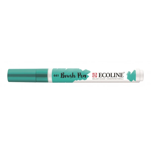 Brush pen Ecoline Turkooisgroen 661