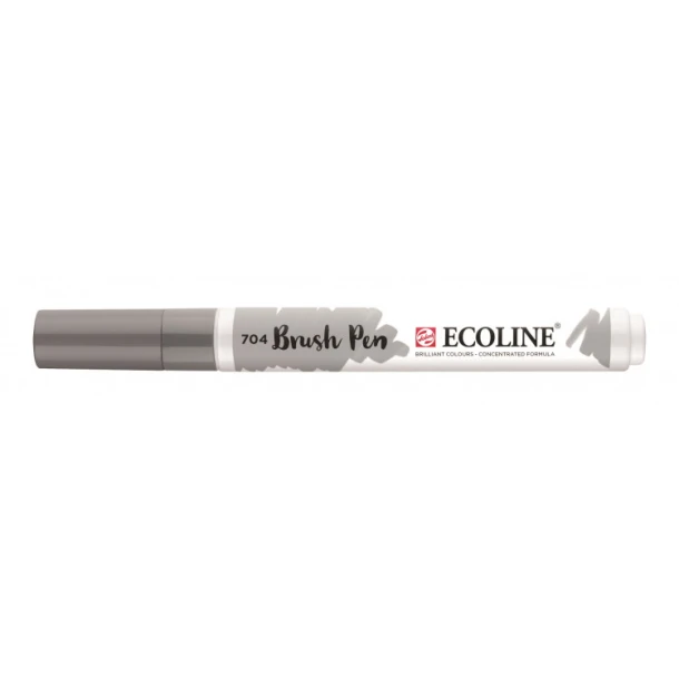 Brush pen Ecoline Grijs 704