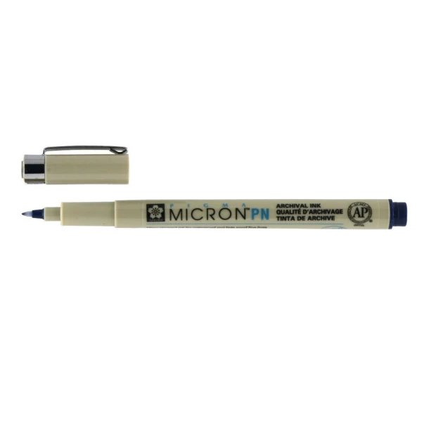 Fineliner Pigma Micron PN Blauw/Zwart
