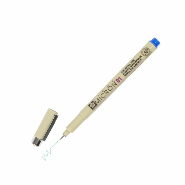 Fineliner Sakura Pigma Micron #01, 0.25mm blauw