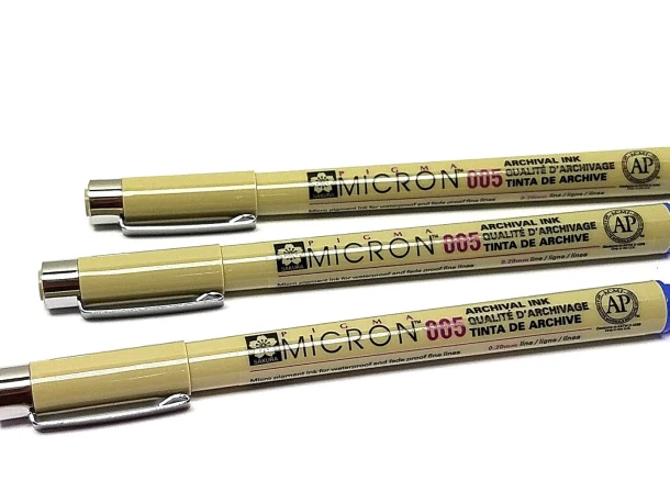 Fineliner Sakura Pigma Micron #005, 0.2mm blauw