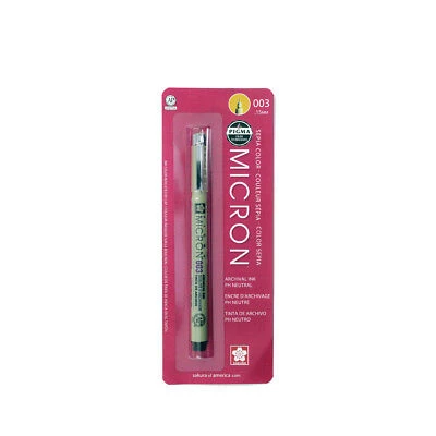 Fineliner Sakura Pigma Micron #003, 0.15mm bruin