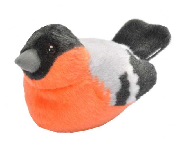 Pluche vogel met geluid - GOUDVINK