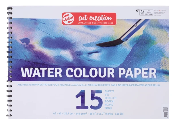 Art Creation Aquarelverfpapier A3 250 g 15 Vellen