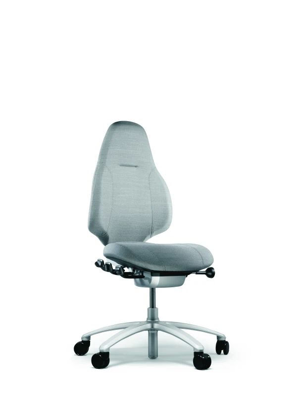 Bureaustoel RH Mereo 220 Zilver/zwart, Large rugleuning