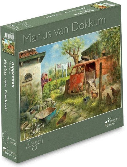 Puzzel Marius van Dokkum Kippenhok 1000st