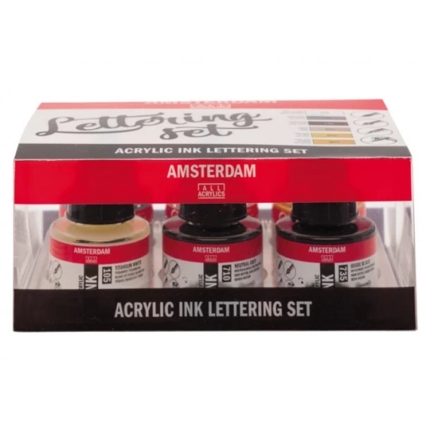 Acrylverfic Amsterdam Lettering set 6 delig