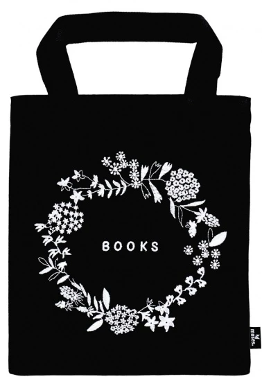 libri_x boekentas 20x24 cm katoen books flowers