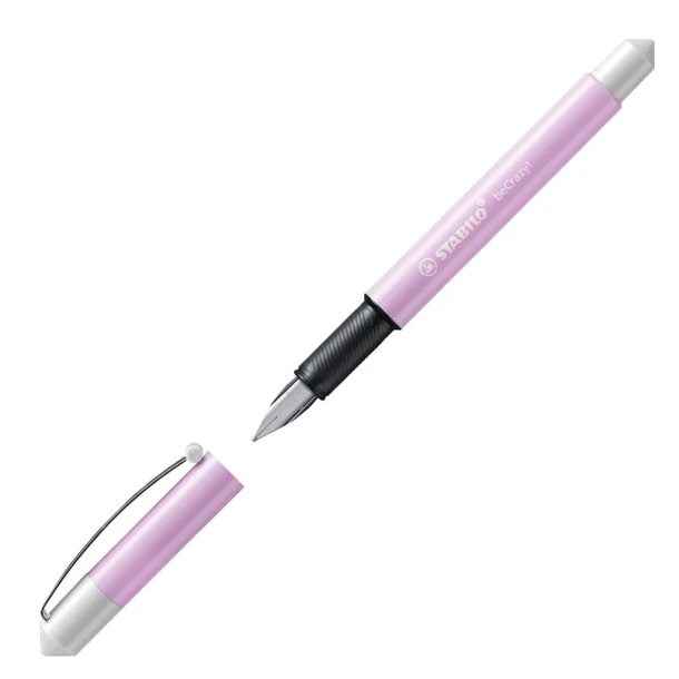 Vulpen STABILO beCrazy!, pastel lila/wit + 1 inkt cartridge blauw