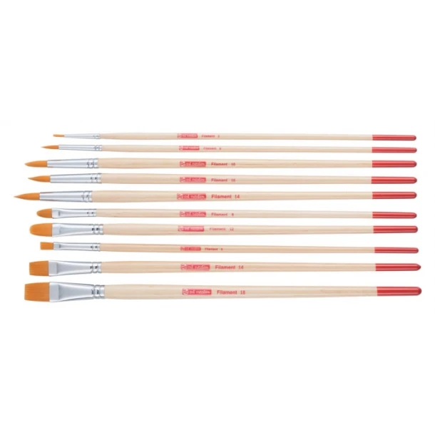 Art Creation Olie- en Acrylpenselenset van 10 - Polyester
