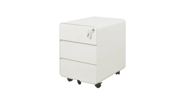 Verrijdbaar ladeblok Basic Rond, 3-ladig, diepte 50cm