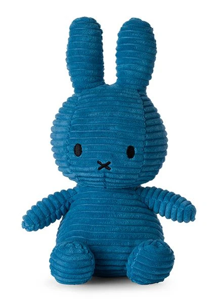 Knuffel Nijntje / Miffy Sitting Corduroy Aviator Blue - 23 cm