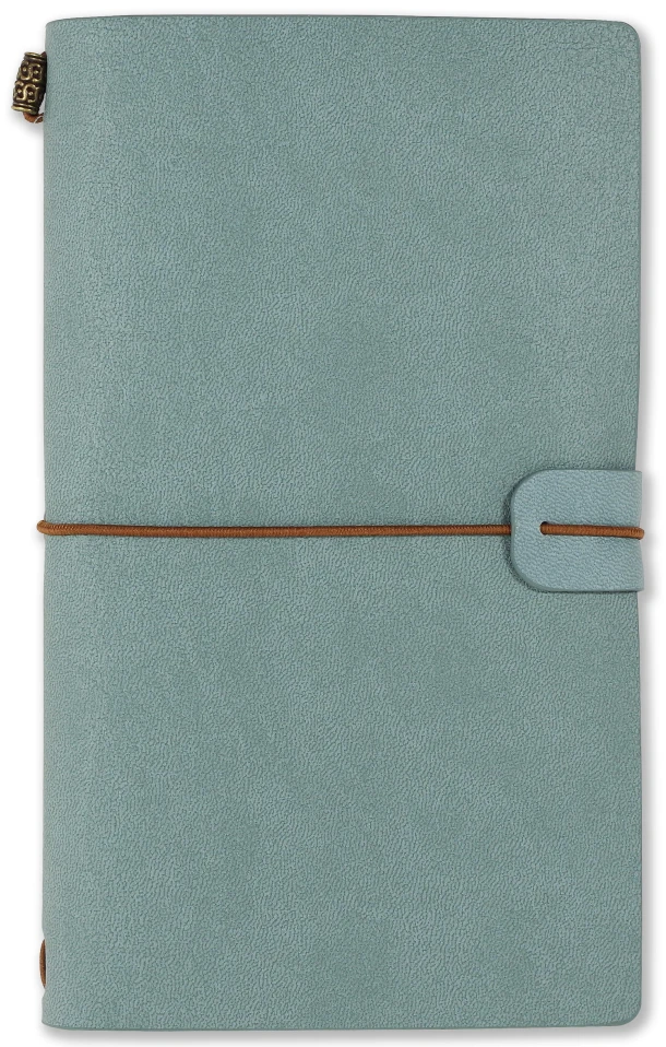 Notitieboekje Voyager leer Peter Pauper Light Blue