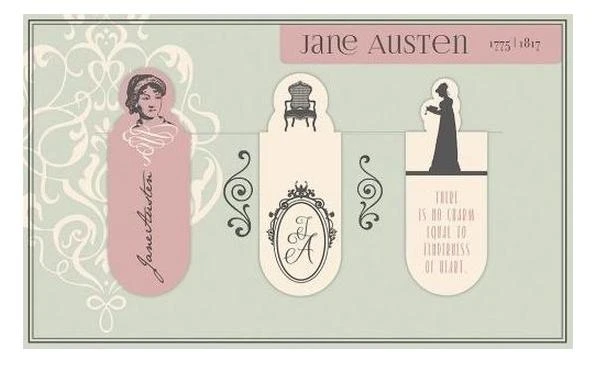 Magnetische boekenlegger Jane Austen
