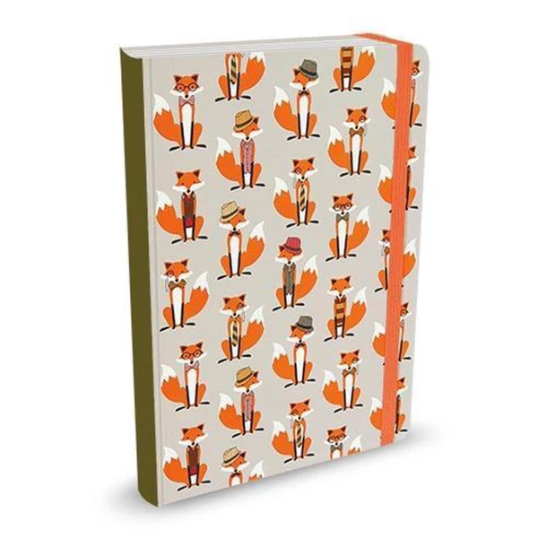 Notitieboek A5 Peter Pauper Dapper Foxes Comello