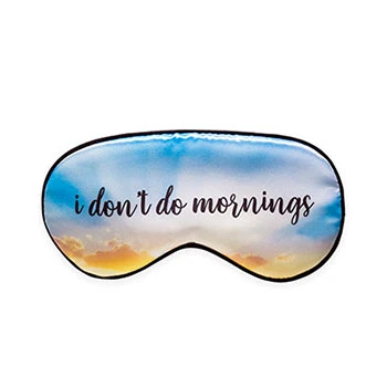 Kikkerland Ultra Soft Sleepmask - I Don‘t Do Mornings