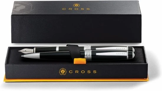 Set Balpen & Vulpen Cross Bailey zwart gelakt