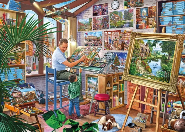 Puzzel Gibson Work of art  (1000)