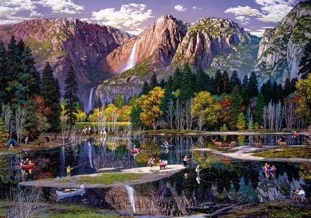 Puzzel hout Wentworth 40 st Yosemite fall
