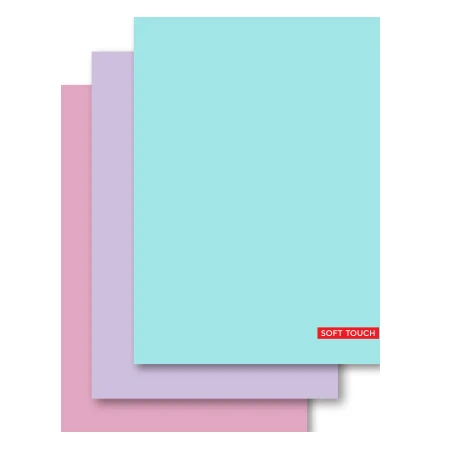 Blokschrift A4 10mm Soft Touch Pastel