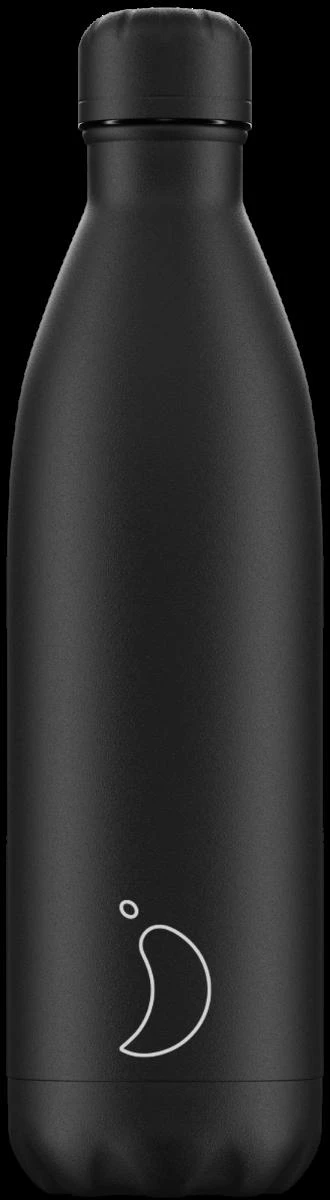 Chilly waterfles 500ml Monochrome All Black