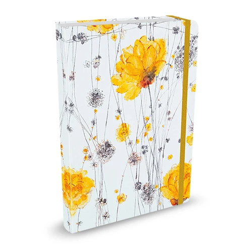 Notitieboek A6 Comello Yellow flowers