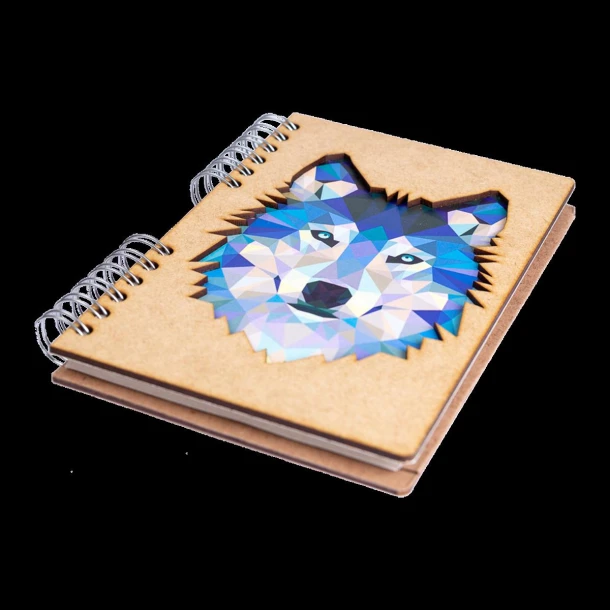 Notitieboek A5 Wolf blanco KOMONI