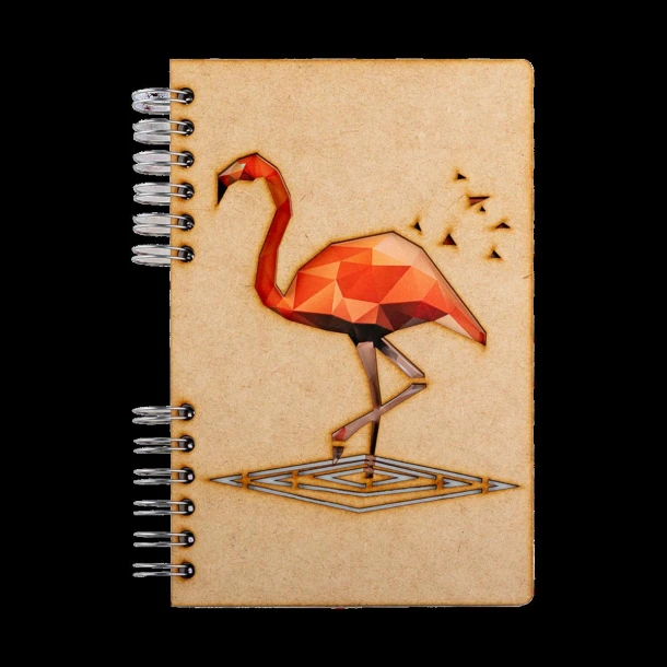 Notitieboek A5 Flamingo gelinieerd KOMONI