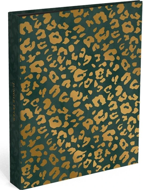 Ringband A4, 23-rings black OLIVE LEOPARD