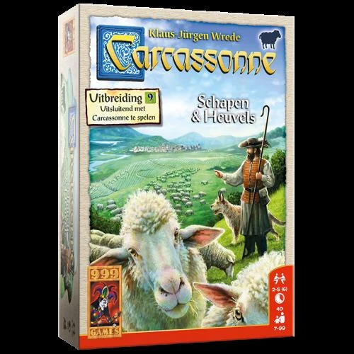 Carcassonne: Schapen & Heuvels Uitbreiding - Bordspel