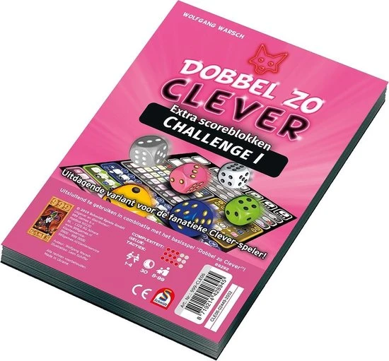 Scoreblokken Dobbel zo Clever Challenge