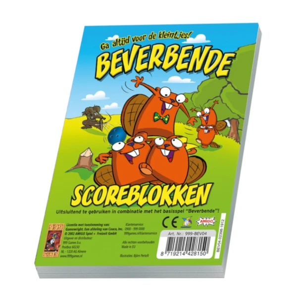 Scoreblokken Beverbende drie stuks